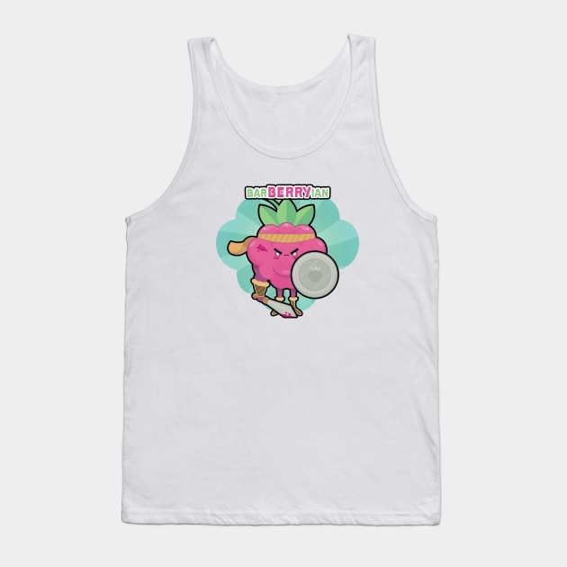 barBERRYian Tank Top by Sam Potter Design